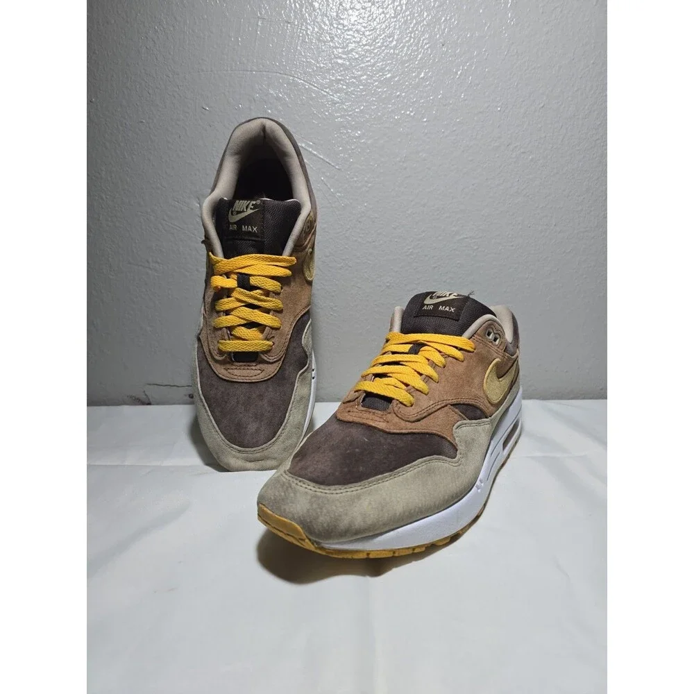 Nike Air Max 1 Premium 'Ugly Duckling - Pecan' Size 10.5 BARELY WORN, USED GREAT